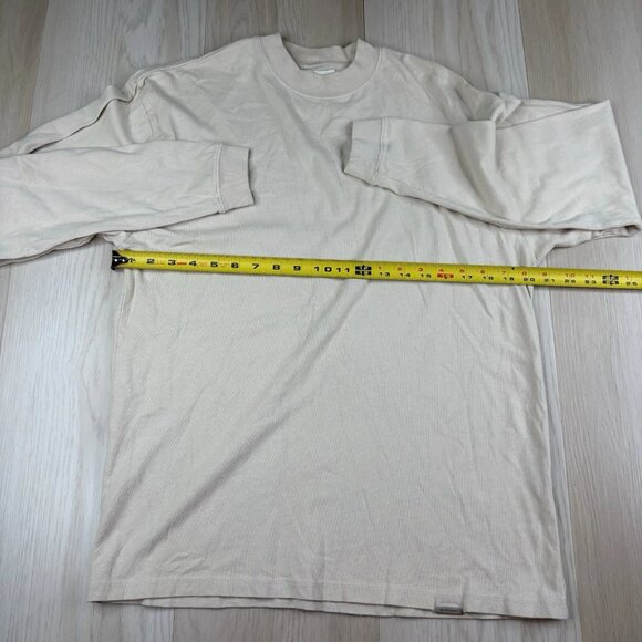 Represent Blank Sweater Men's Size XS Beige Tan Color 100% Cotton Mock Neck - Picture 2 of 10